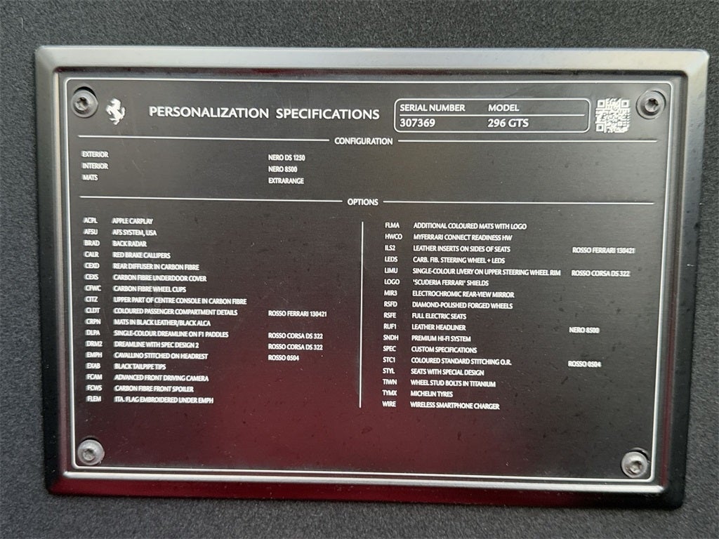 2024 Ferrari 296 GTS Base