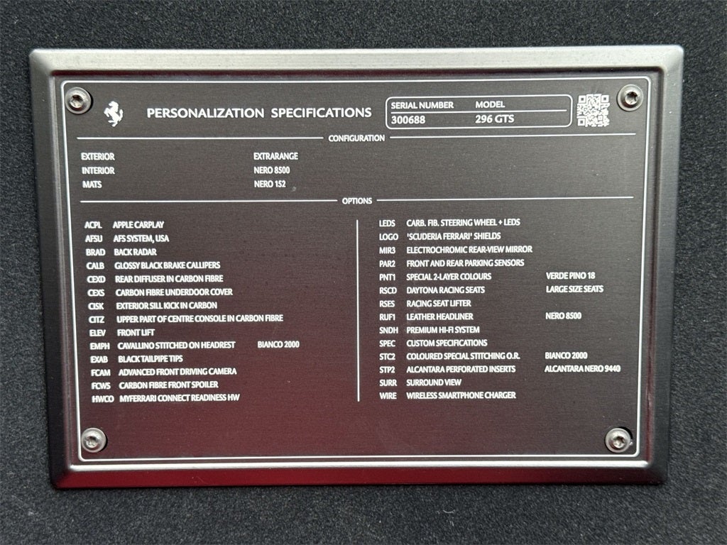 2024 Ferrari 296 GTS Base