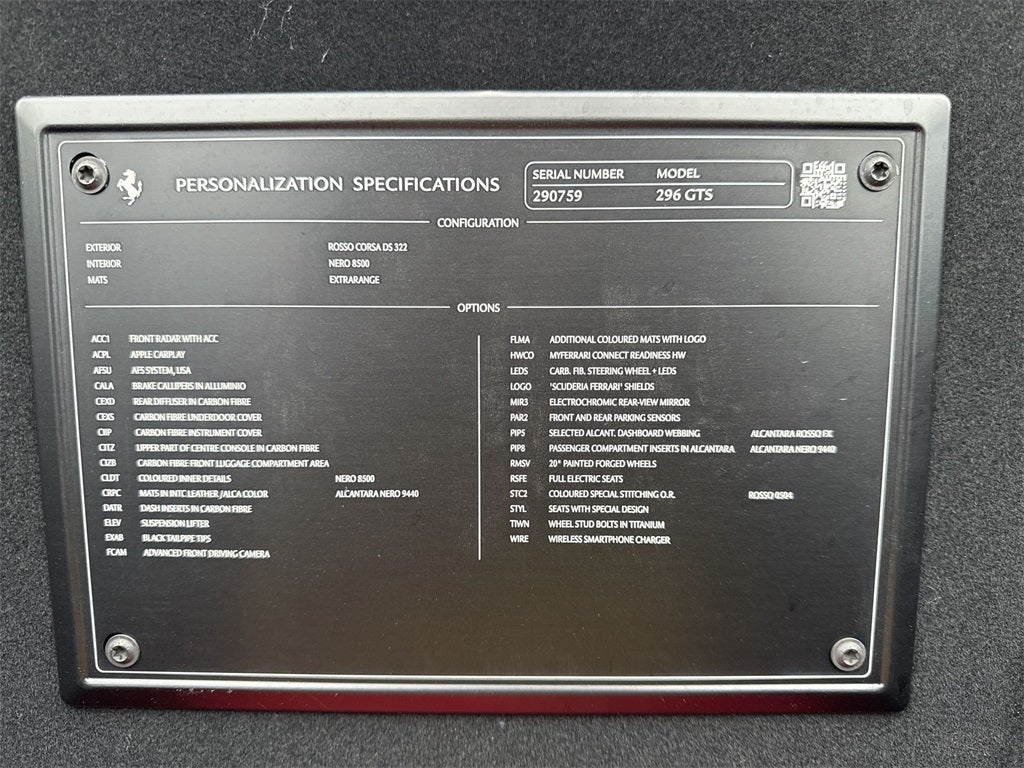 2023 Ferrari 296 GTS Base