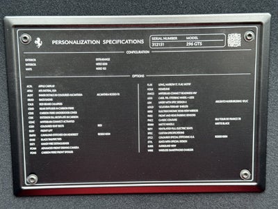 2024 Ferrari 296 GTS Base