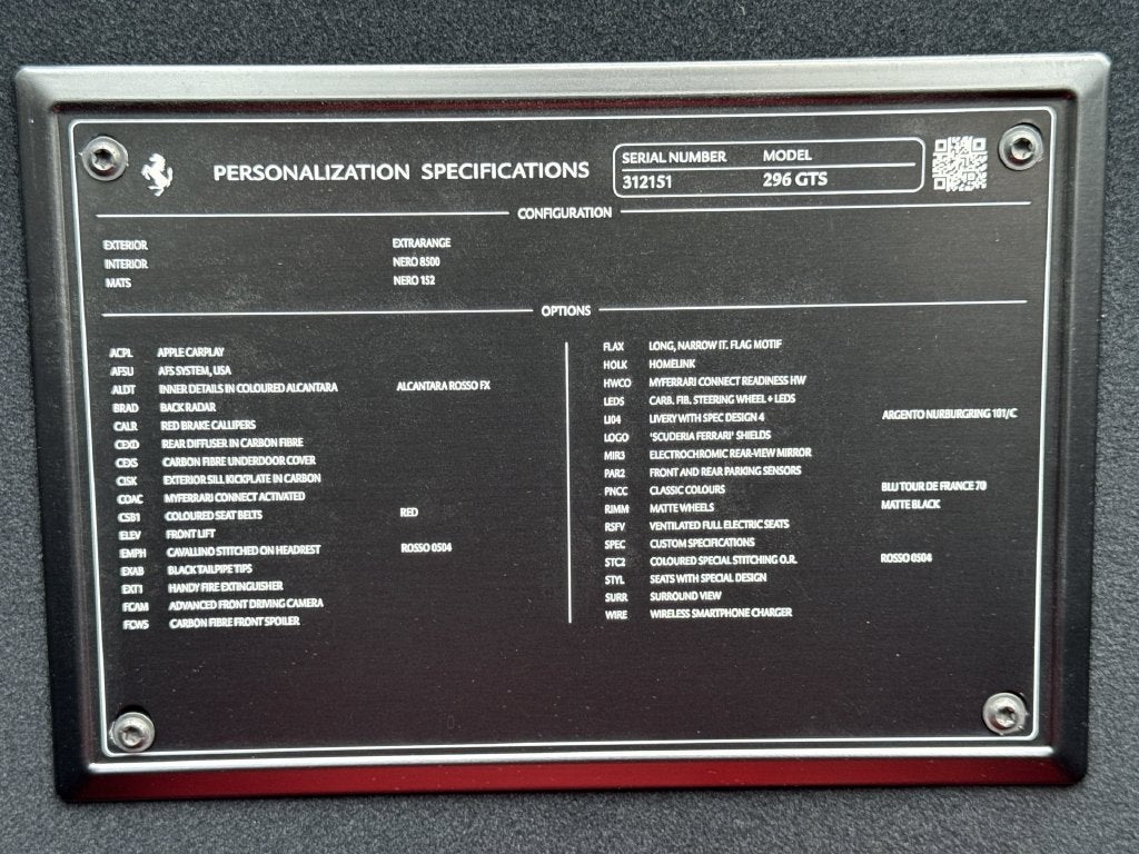 2024 Ferrari 296 GTS Base