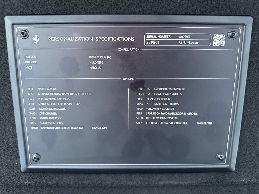 2018 Ferrari GTC4Lusso V12