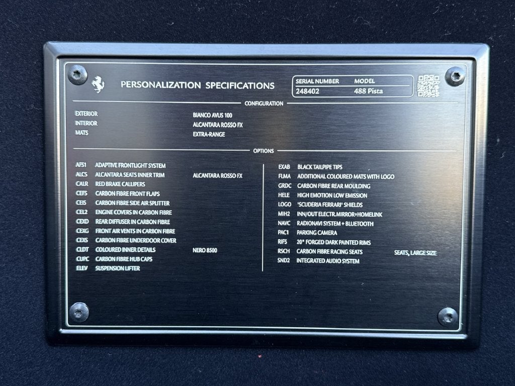 2020 Ferrari 488 Pista Base