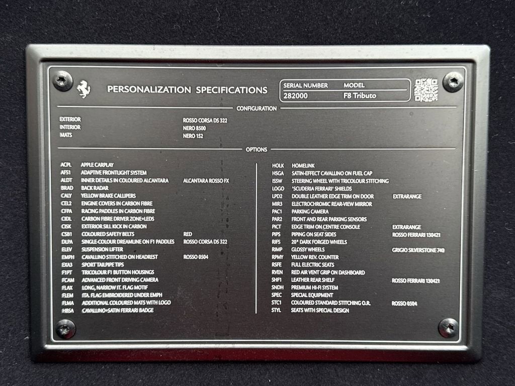 2022 Ferrari F8 Tributo Base