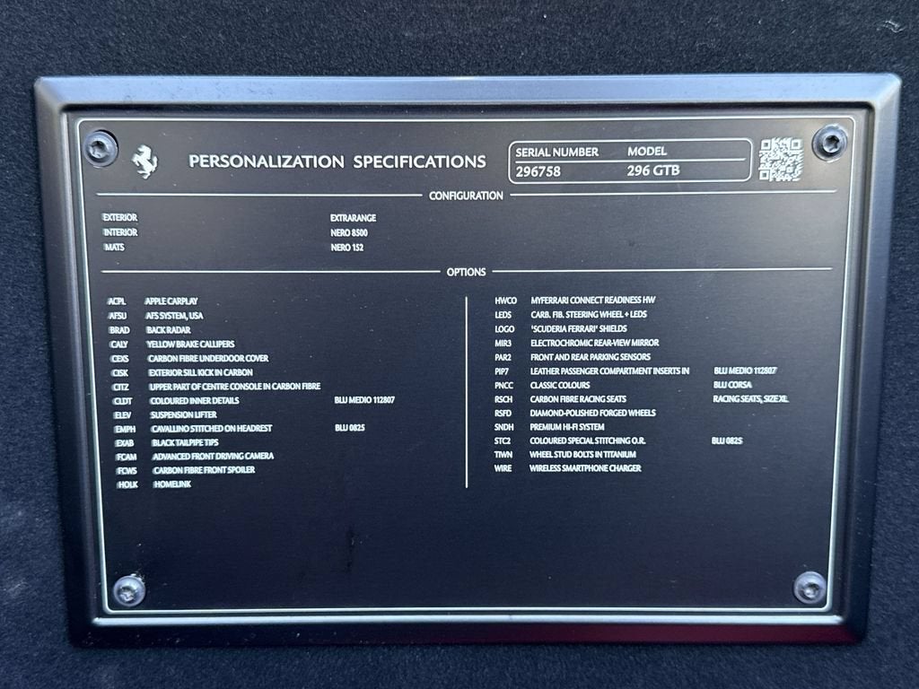 2023 Ferrari 296 GTB Base