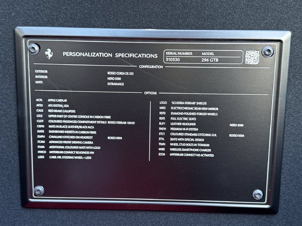 2024 Ferrari 296 GTB Base