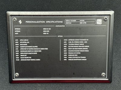 2024 Ferrari 296 GTB Base