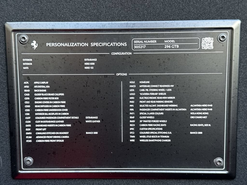 2024 Ferrari 296 GTB Base
