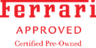 Ferrari Approved Certified Pre-Owned 